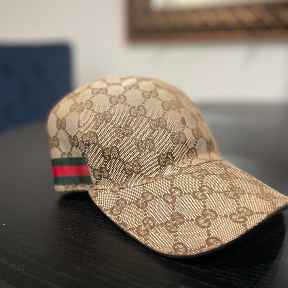Gucci GG Monogram Canvas Baseball Cap – Beige | Size L (59)